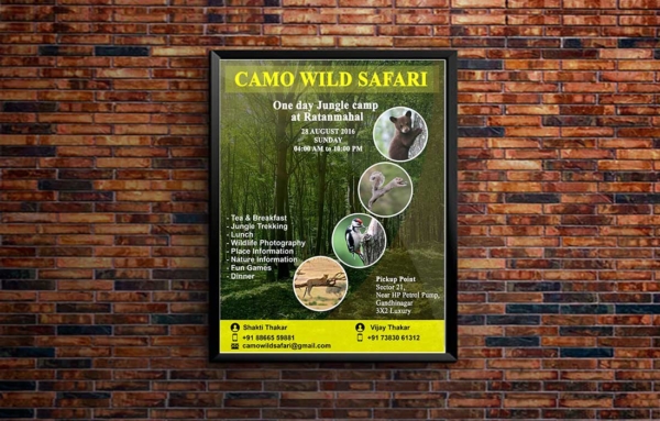 Camo Wild Safari Poster